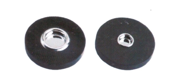 ENDPIN STOP RUBBER REST WITH METAL INSERT NICKEL PLATED
